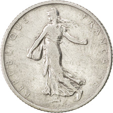 FRANCE, Semeuse, Franc, 1902, Paris, KM #844.1, VF(20-25), Silver, 23, Gadoury..