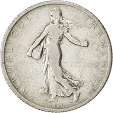 FRANCE, Semeuse, Franc, 1902, Paris, KM #844.1, VF(20-25), Silver, 23, Gadoury..
