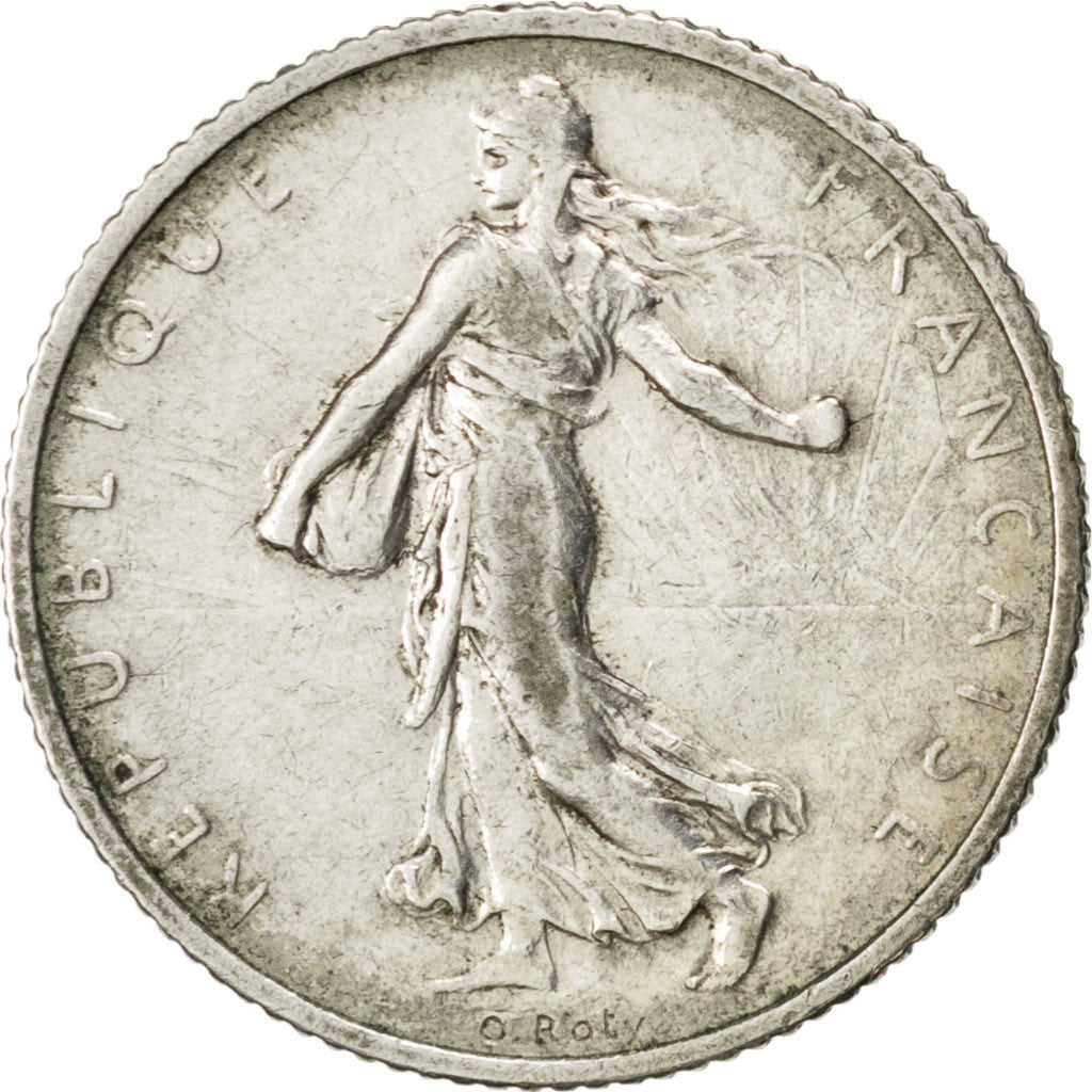 FRANCE, Semeuse, Franc, 1904, Paris, KM #844.1, EF(40-45), Silver, 23, Gadoury..