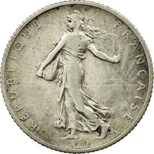 Coin, France, Semeuse, Franc, 1908, VF(30-35), Silver, KM:844.1, Gadoury:467