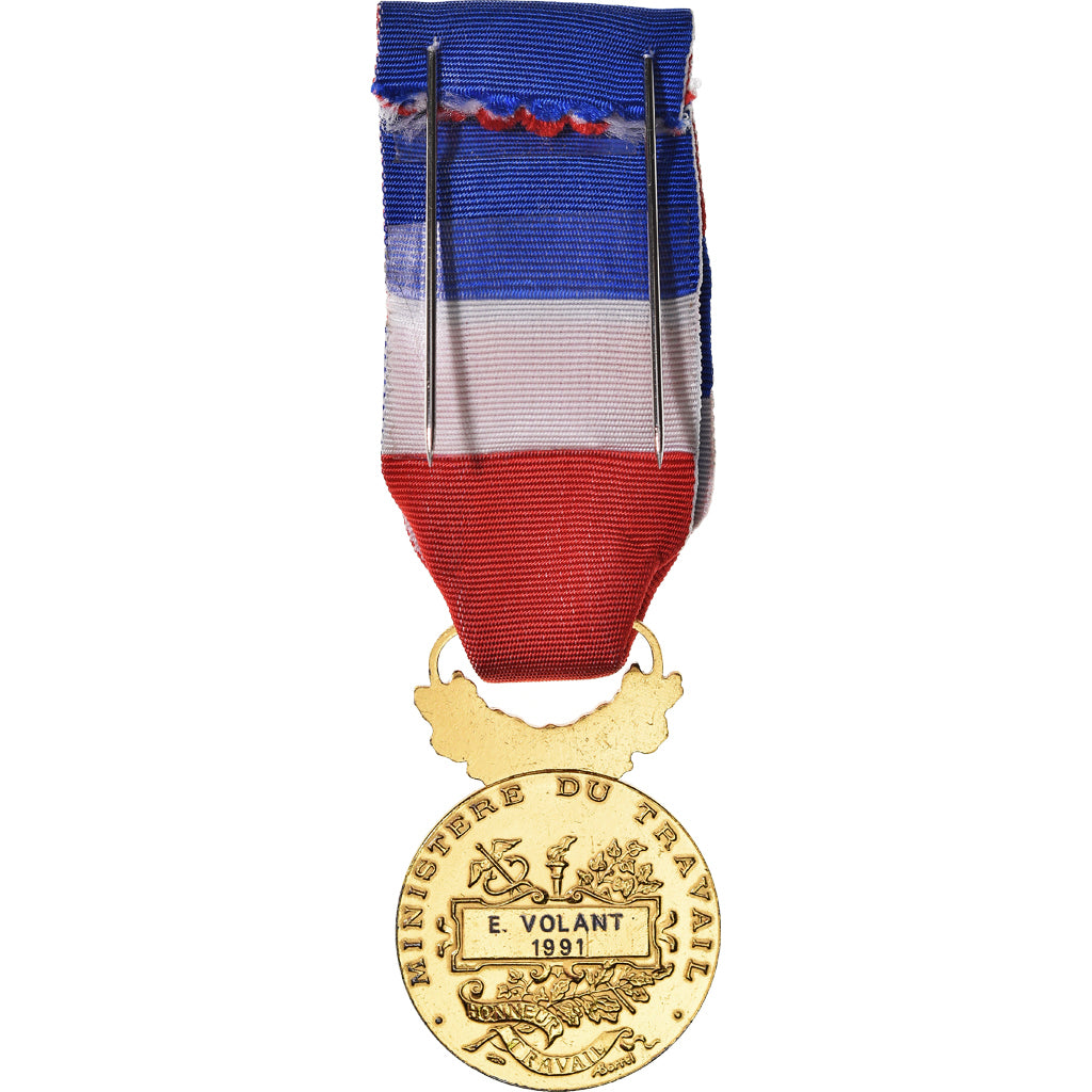 France, Médaille d'honneur du travail, Médaille, 1991, Excellent Quality