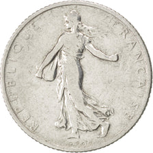 FRANCE, Semeuse, Franc, 1910, Paris, KM #844.1, VF(20-25), Silver, 23, Gadoury..