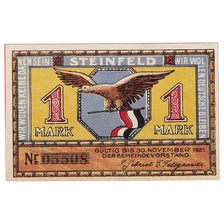 Billet, Allemagne, Steinfeld, 1 Mark, aigle, 1921, 1921-11-30, SPL, Mehl:1262.6a