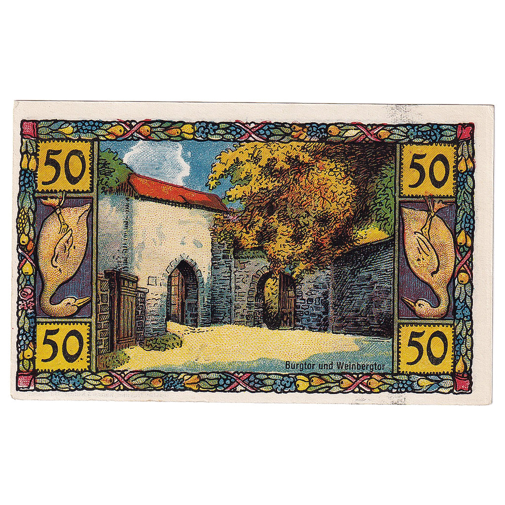 Banknote, Germany, Blomberg, 50 Pfennig, Cour, 1921, UNC(63), Mehl:122.1a