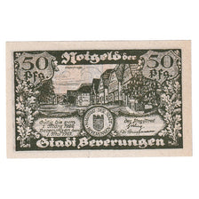 Banknote, Germany, Beverungen, 50 Pfennig, personnage, 1922 UNC(63) Mehl:99.1