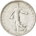 FRANCE, Semeuse, Franc, 1917, Paris, KM #844.1, AU(55-58), Silver, 23, Gadoury..