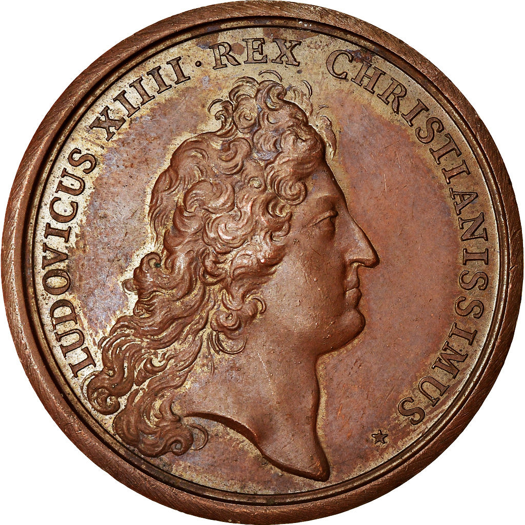 France, Medal, Louis XIV, Quinze Galères sur l'Océan, History, 1690, Mauger