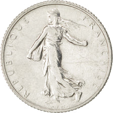FRANCE, Semeuse, Franc, 1920, Paris, KM #844.1, AU(55-58), Silver, 23, Gadoury..