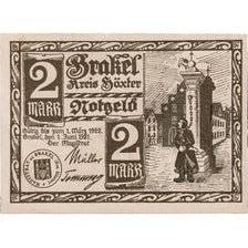Banknote, Germany, Brakel, 2 Mark, personnage, 1921 UNC(63) Mehl:150.3a