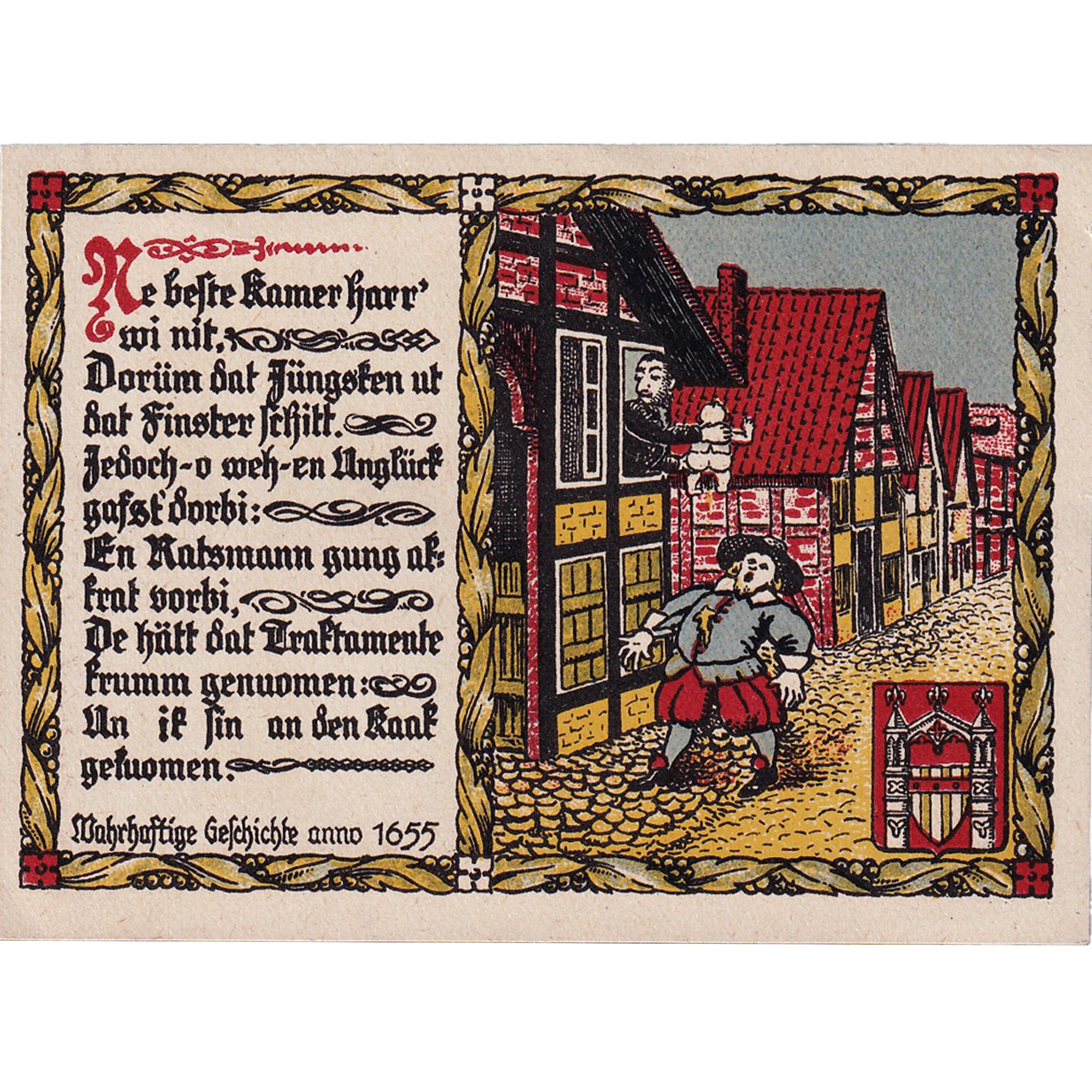 Banknote, Germany, Brakel, 2 Mark, personnage, 1921 UNC(63) Mehl:150.3a