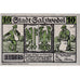 Banconote, Germania, Salzwedel, 10 Pfennig, tour, 1921 SPL Mehl:1162.1a