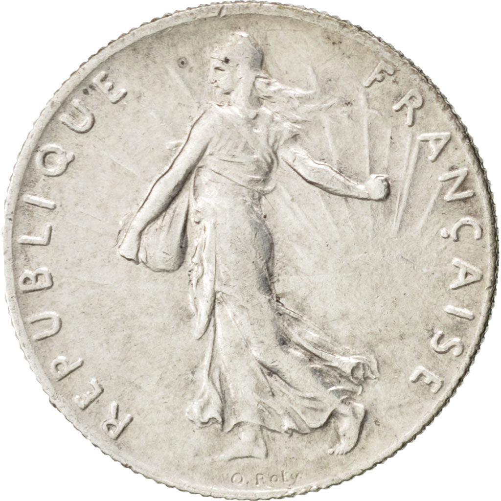 FRANCE, Semeuse, 50 Centimes, 1904, Paris, KM #854, EF(40-45), Silver, 18.1,...