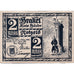 Banconote, Germania, Brakel, 2 Mark, Monument, 1921, 1921-06-01, SPL, Mehl:150.1
