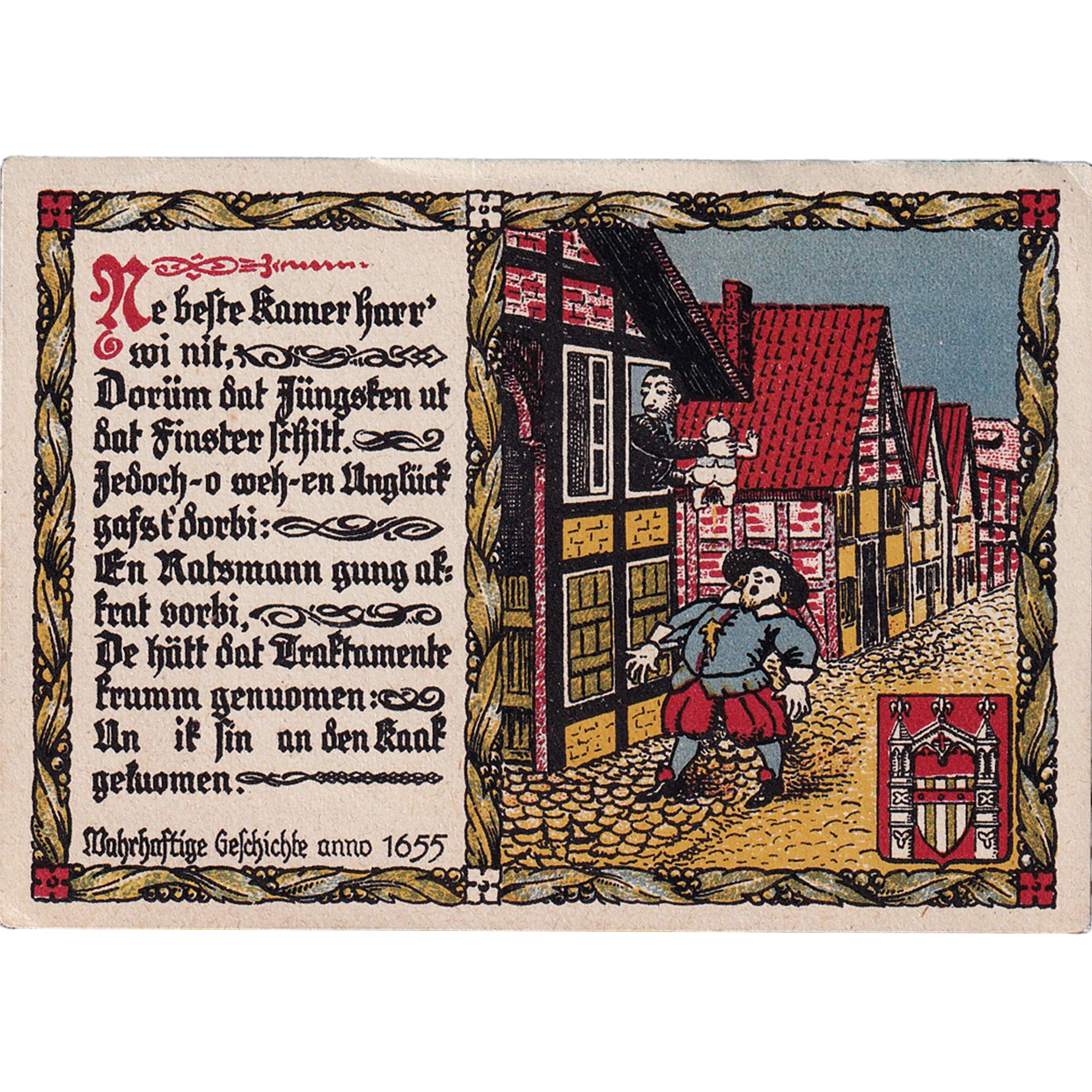 Banconote, Germania, Brakel, 2 Mark, Monument, 1921, 1921-06-01, SPL, Mehl:150.1