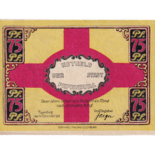 Banknote, Germany, Papenburg, 75 Pfennig, personnage, 1921 UNC(63) Mehl:1044.1