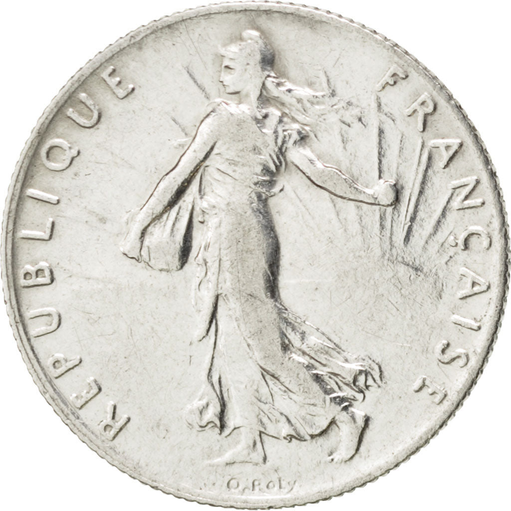 FRANCE, Semeuse, 50 Centimes, 1908, Paris, KM #854, EF(40-45), Silver, 18.1,...
