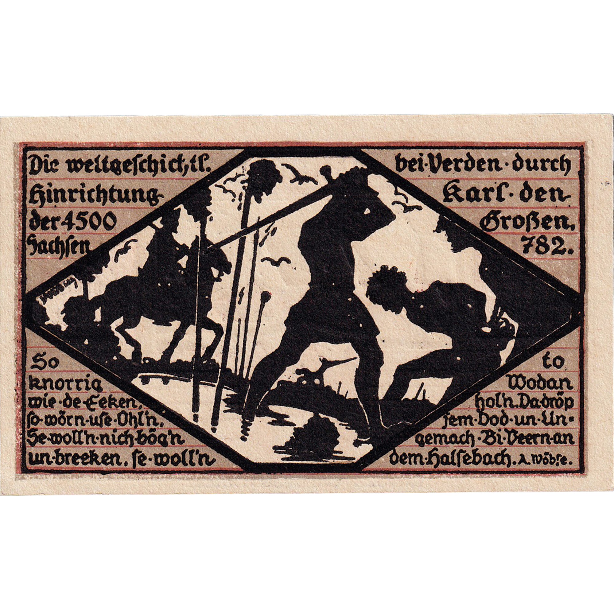 Banknote, Germany, Verden, 1 Mark, personnage 1923-01-01, UNC(63) Mehl:1360.1