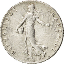 FRANCE, Semeuse, 50 Centimes, 1915, Paris, KM #854, AU(55-58), Silver, 18.1,...