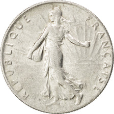 FRANCE, Semeuse, 50 Centimes, 1920, Paris, KM #854, AU(55-58), Silver, 18.1,...