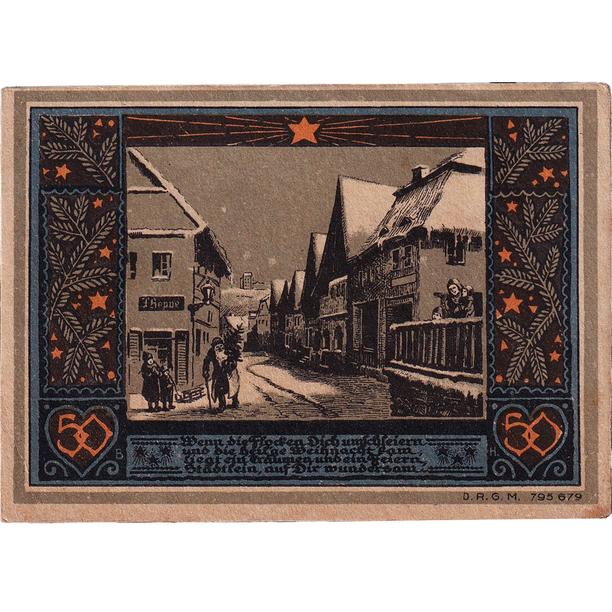 Banknote, Germany, Bolkenhain, 50 Pfennig, hiver, 1922, UNC(63), Mehl:137.1