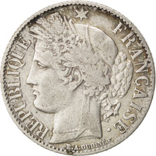 Münze, Frankreich, Cérès, Franc, 1887, Paris, S+, Silber, KM:822.1