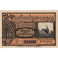 Banknote, Germany, Arys, 25 Pfennig, Eglise, 1921 UNC(63) Mehl:47.1