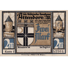 Banknote, Germany, Attendorn, 2 Mark, Grotte, 1922, UNC(63), Mehl:51.1c