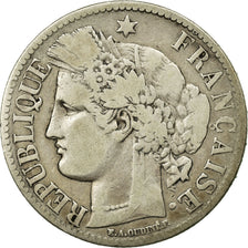 Coin, France, Cérès, 2 Francs, 1871, Paris, VF(20-25), Silver, KM:817.1
