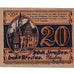 Banconote, Germania, Breslau, 20 Pfennig, personnage, 1922, SPL, Mehl:187.1