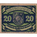Banknote, Germany, Breslau, 20 Pfennig, Blason, 1922, UNC(63), Mehl:187.1