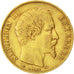 FRANCE, Napoléon III, 20 Francs, 1855, Lyon, KM #781.3, VF(30-35), Gold, Gadoury