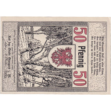 Banknote, Germany, Stargard, 50 Pfennig, Blason, 1922 UNC(63) Mehl:1253.1
