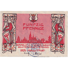 Banknote, Germany, Konigsberg, 50 Pfennig, chevalier, 1922, UNC(63), Mehl:722.1a