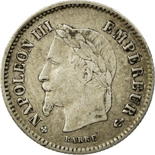 Monnaie, France, Napoleon III, Napoléon III, 20 Centimes, 1867, Strasbourg