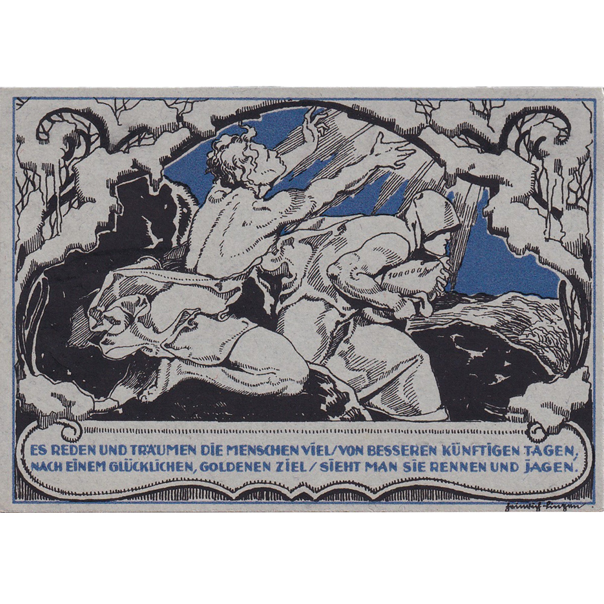 Billet, Allemagne, Weimar, 50 Pfennig, portrait 2, 1921 SPL Mehl:1398.4a