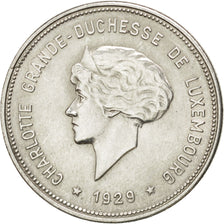 LUXEMBOURG, 5 Francs, 1929, KM #38, EF(40-45), Silver, 27.8, 7.98