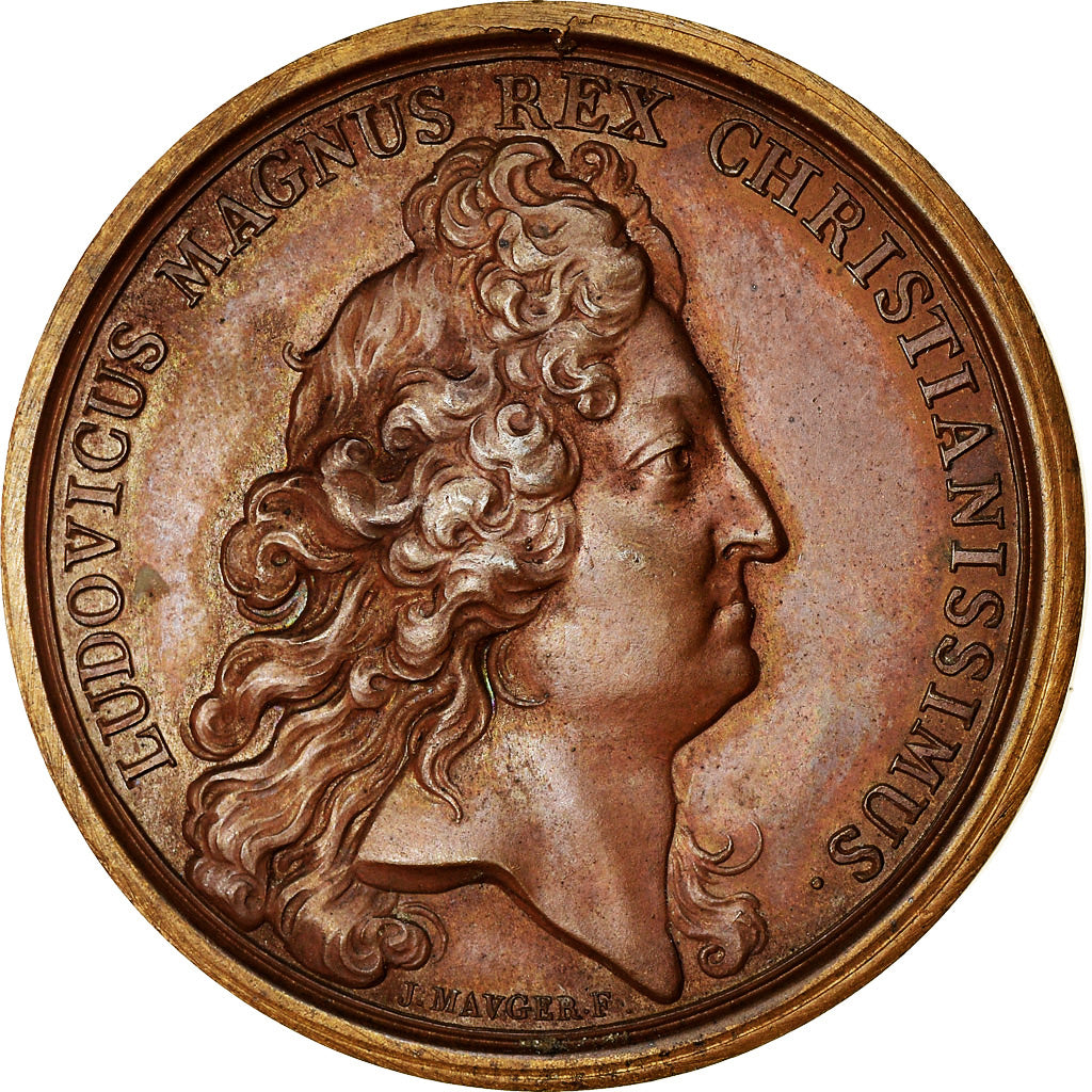 France, Medal, Louis XIV, Prise d'Ivrea, History, 1704, Mauger, Restrike