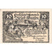 Geldschein, Österreich, Bruck-Waasen, 10 Heller, château, 1921 UNZ- Mehl:FS 108a
