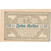 Billet, Autriche, Antiesenhofen, 10 Heller, Eglise, 1920, SPL, Mehl:FS 47