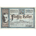 Banconote, Austria, Aurolzmunster, 50 Heller, château 1920-04-09 SPL Mehl:FS 69a