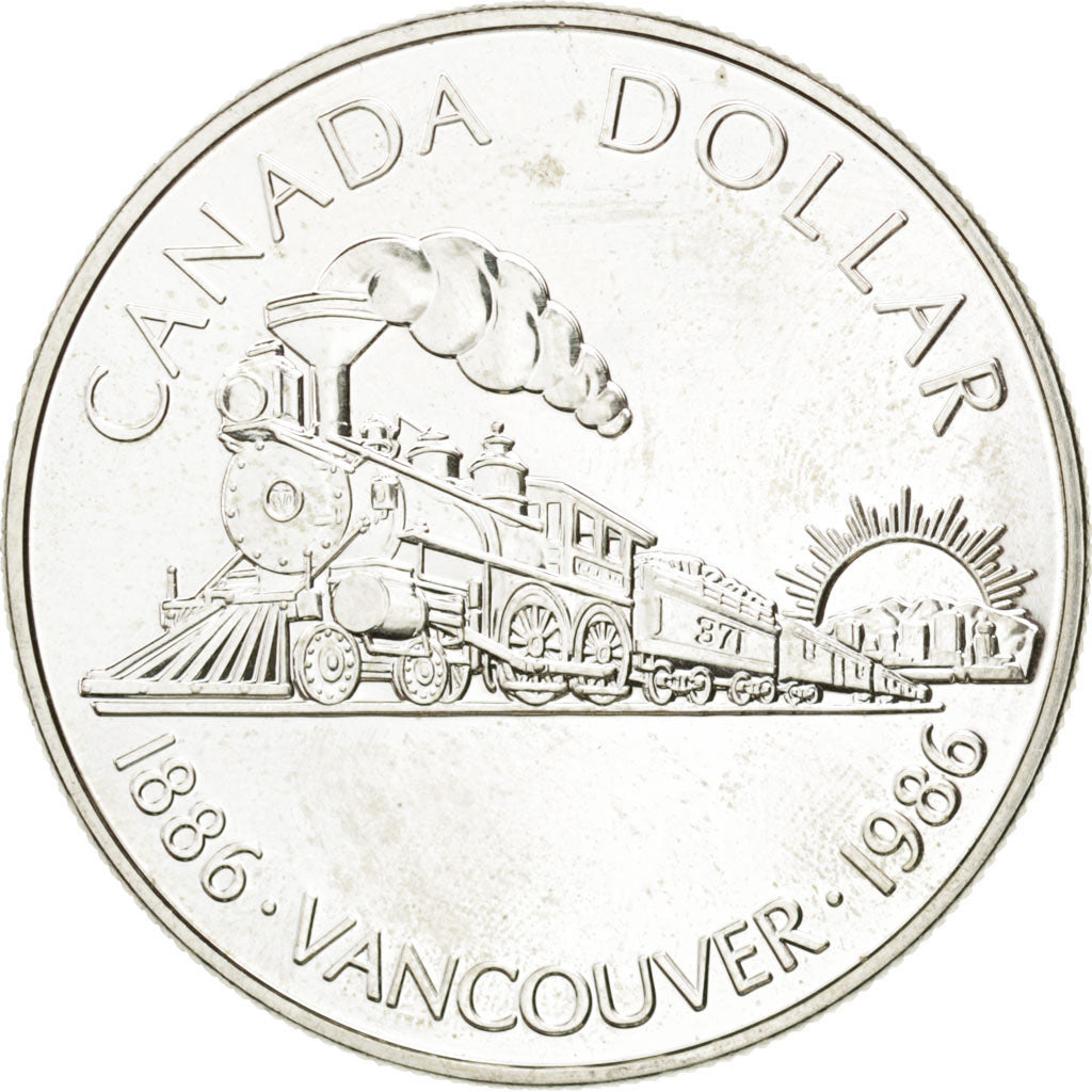 CANADA, Dollar, 1986, Royal Canadian Mint, KM #149, MS(60-62), Silver, 36, 22.91