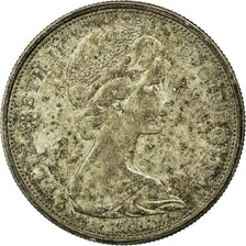 Moneda, Canadá, Elizabeth II, 50 Cents, 1965, Ottawa, EBC, Plata, KM:63