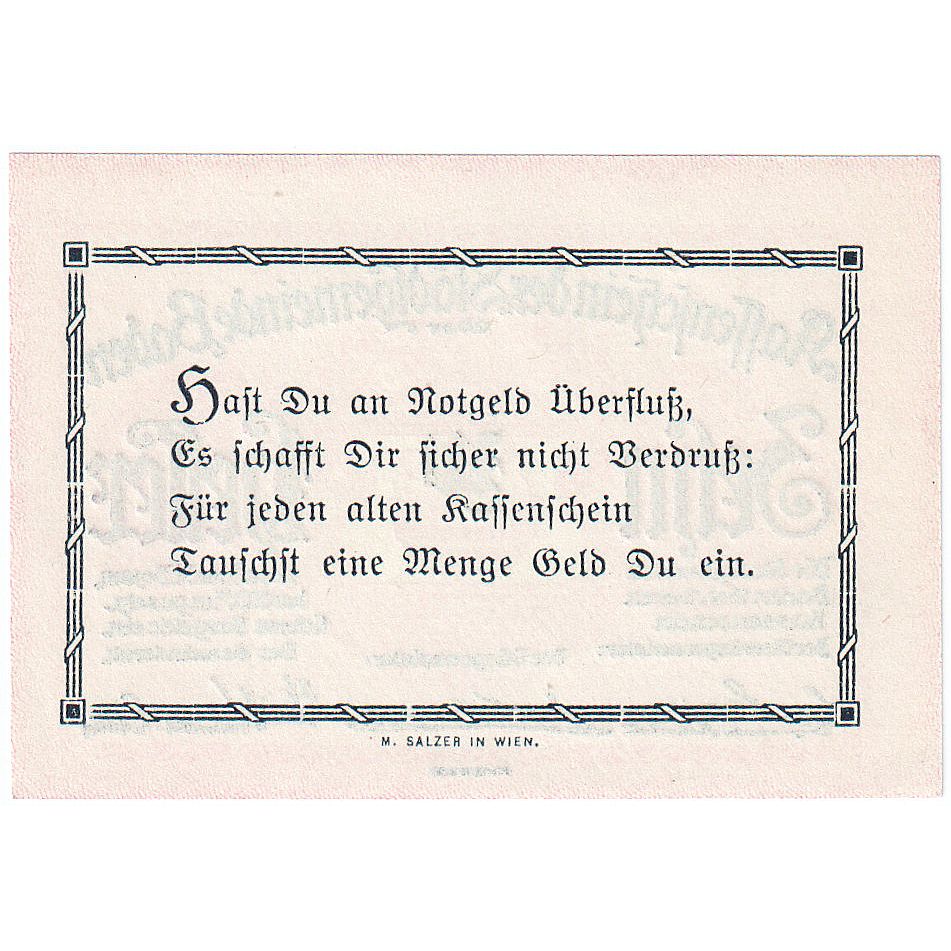 Autriche, Baden, 10 Heller, Blason, 1920, 1920-12-31, SPL, Mehl:FS 74a