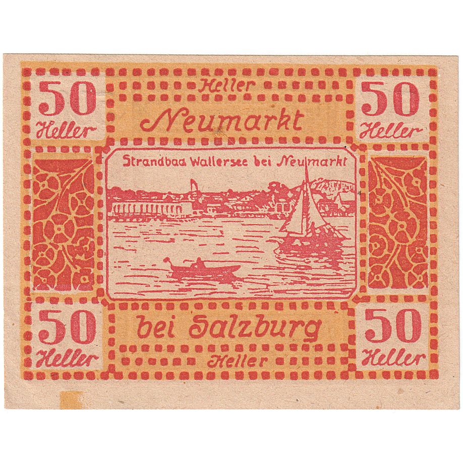 Autriche, Salzburg, 50 Heller, village, 1920, 1920-09-30, SPL, Mehl:FS 660a