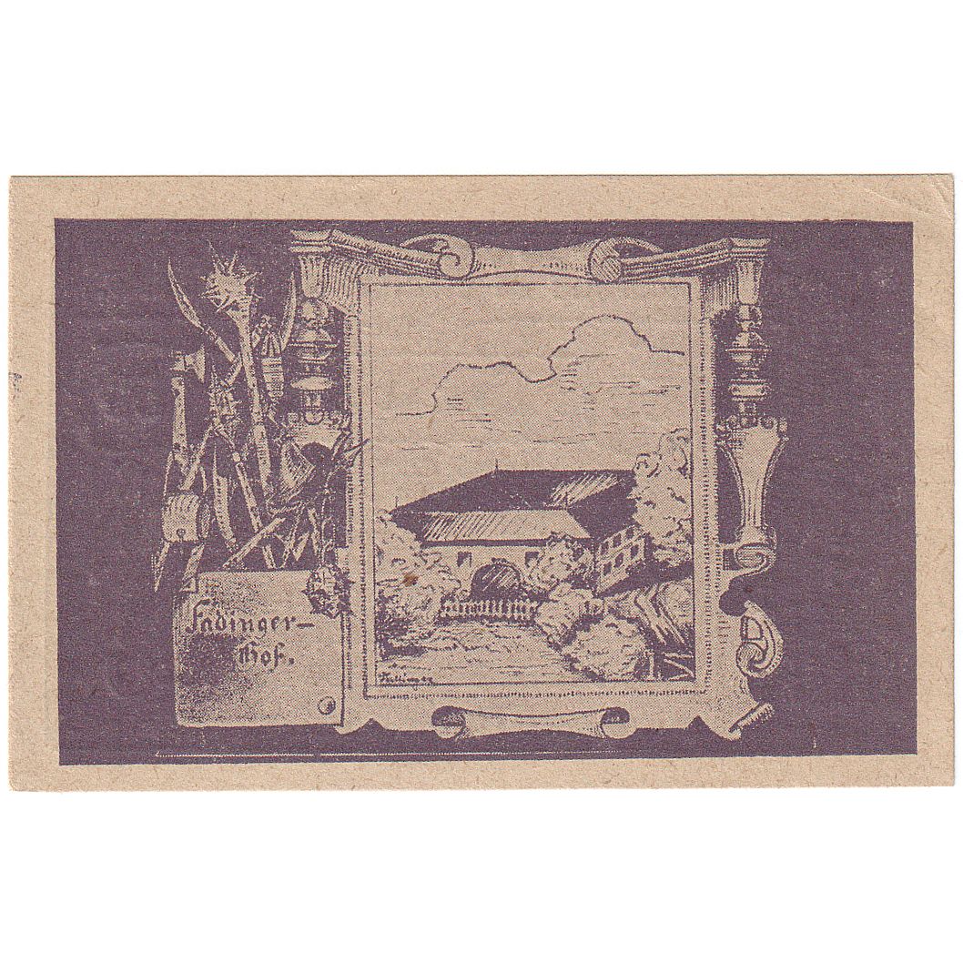 Autriche, St Agatha, 50 Heller, château, 1920, 1920-09-30, SPL, Mehl:FS 877Ia