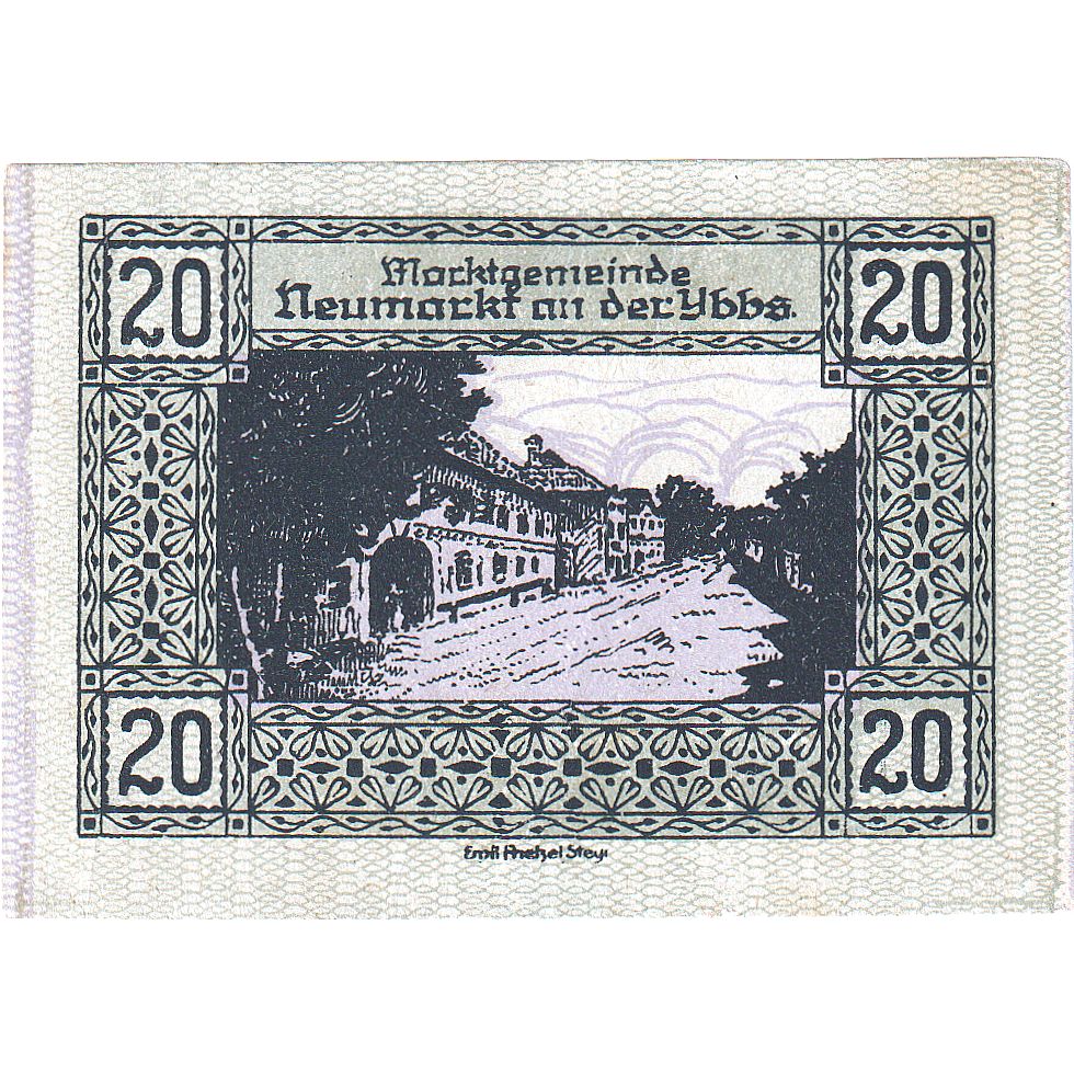 Austria, Neumarkt, 20 Heller, rue, 1920, 1920-12-31, UNC(63), Mehl:FS 663b
