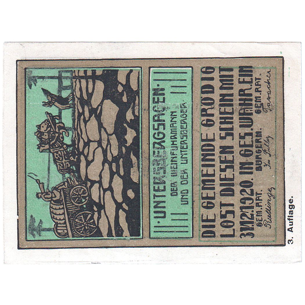 Austria, Grödig, 60 Heller, personnage, 1920, 1920-12-31, UNC(63), Mehl:FS 290a