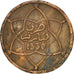 MOROCCO, 2 Mazunas, 1912, bi-Bariz, KM #27, EF(40-45), Bronze, Lecompte #38,...