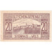 Autriche, Steinhaus, 20 Heller, village, 1920, SPL, Mehl:FS 1030Ia