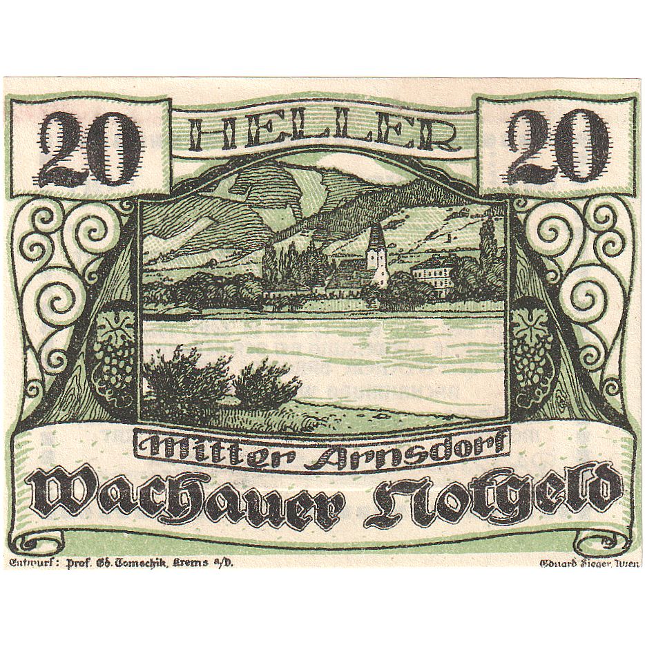 Autriche, Spitz, 20 Heller, fleuve, 1920, 1920-09-30, SPL, Mehl:FS 1122.6IIc